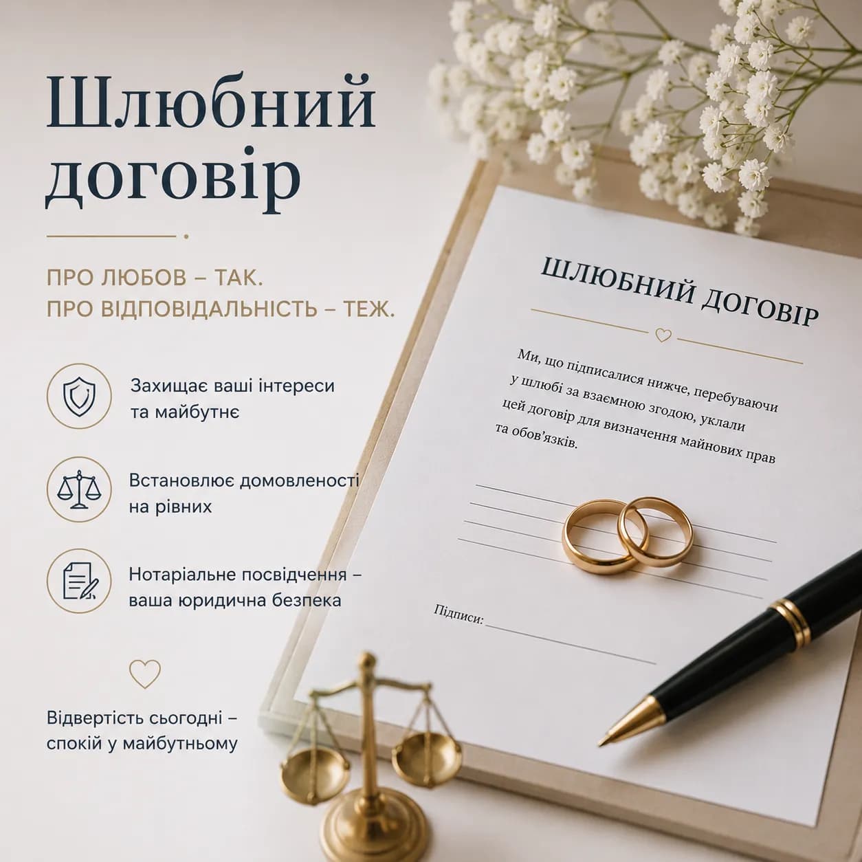 Навіщо укладати шлюбний договір: захист майна чи недовіра?